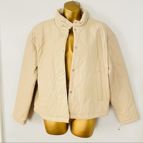Marc New York Jackets & Blazers - Marc new york quilted jacket size small cream beige